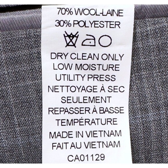 $450 MICHAEL KORS Men Blazer 48L Gray WOOL Sport Coat 2-Button Jacket Windowpane - Picture 12 of 13